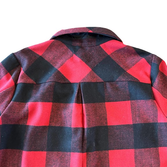 Torrid Women’s Plus Wool Longline Shacket Buffalo Checkered Print - 2X - Picture 6 of 13